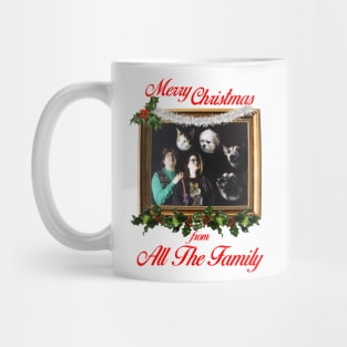 Dogs And Cats Merry Christmas From All The Family Mug